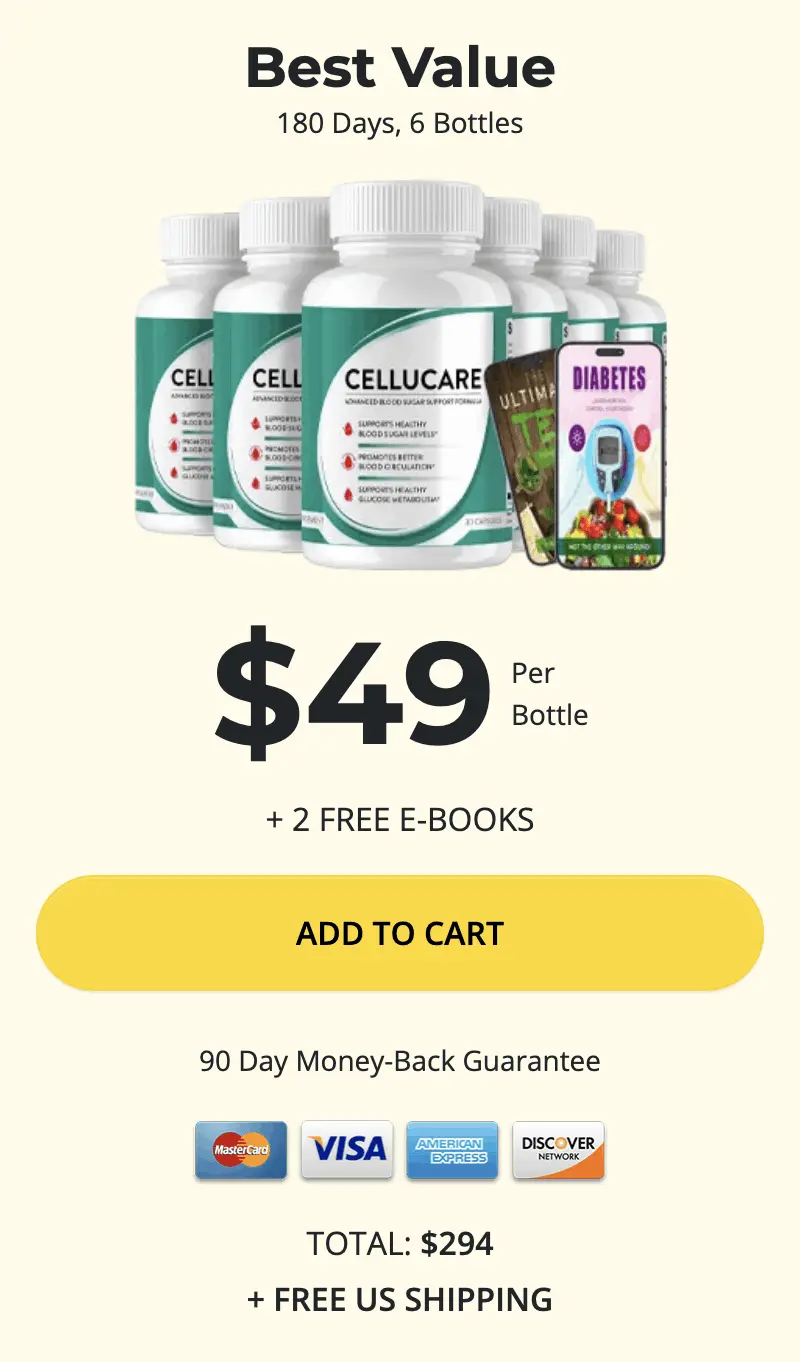 cellucare 6 bottles